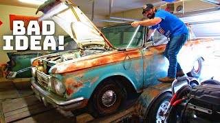 will the abandoned 1962 amc rambler drive off the trailer?