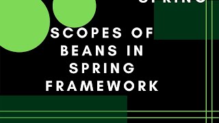 Scopes of bean in spring framework ( Hindi )
