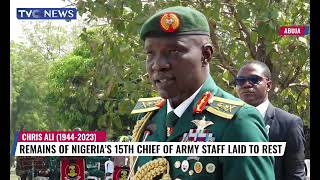 Remains of Nigeria's 15th Chief of Army Staff, Chris Ali Laid to Rest