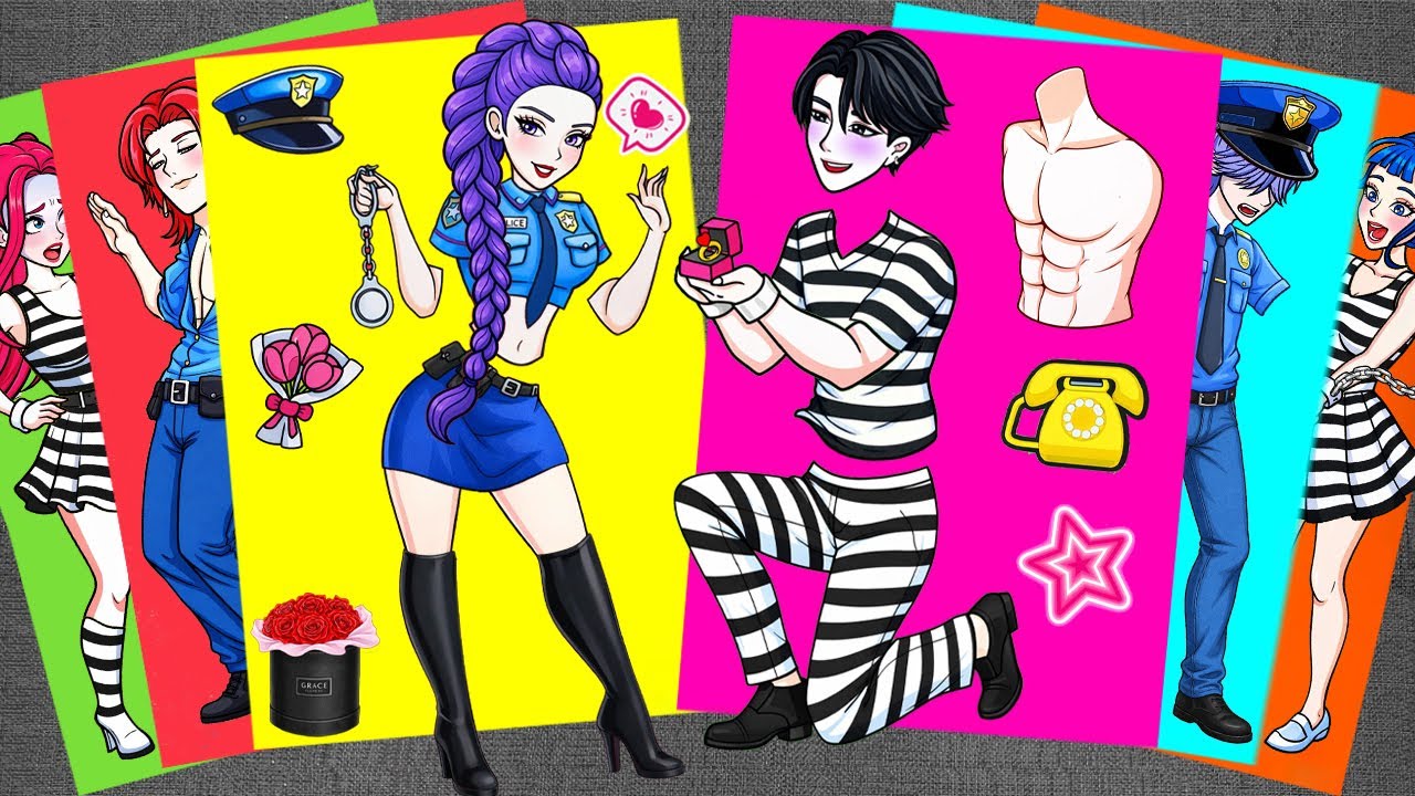 [✨Paper DIY✨] Prisoner Jinu Proposes to Huntrix Rumi 💍 K-POP Demon Hunters | Sticker Book ASMR