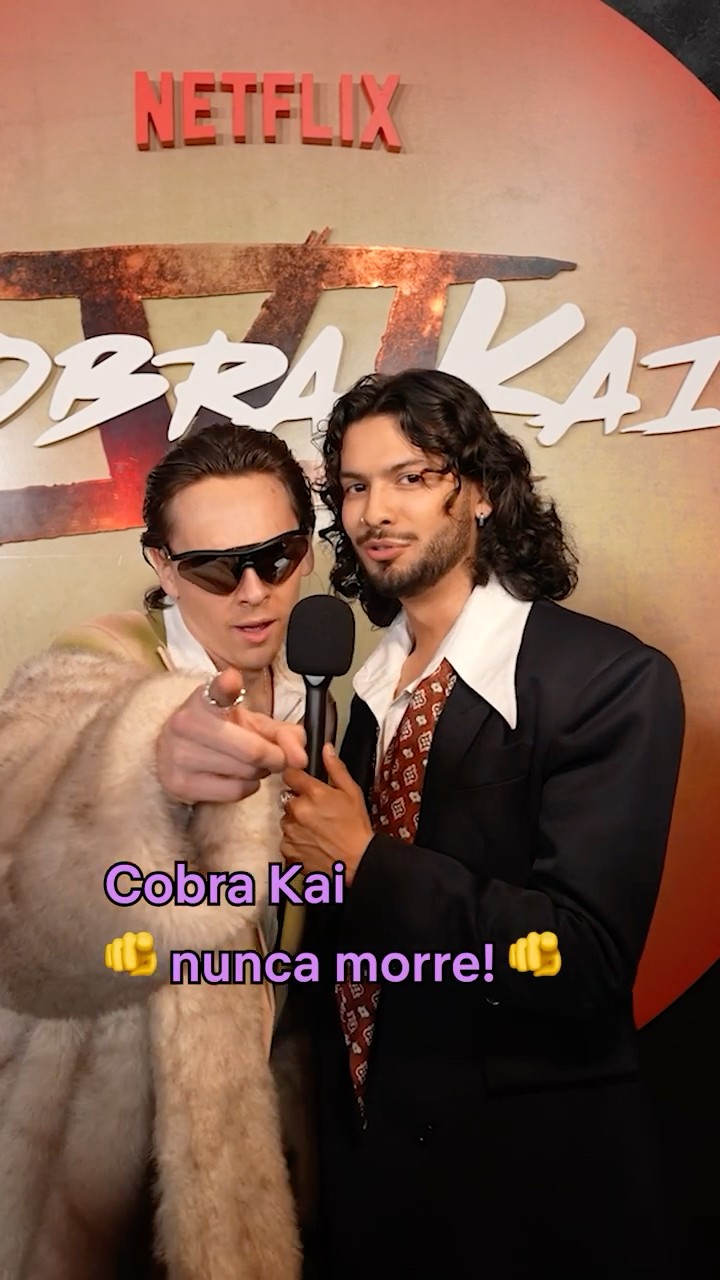 Meu elenco falando em português! #cobrakai