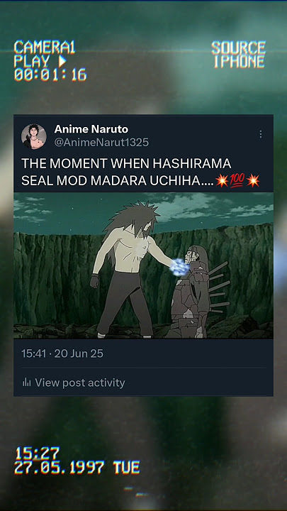 HASHIRAMA SEAL MOD MADARA UCHIHA IN #ANIME# #NARUTO#
