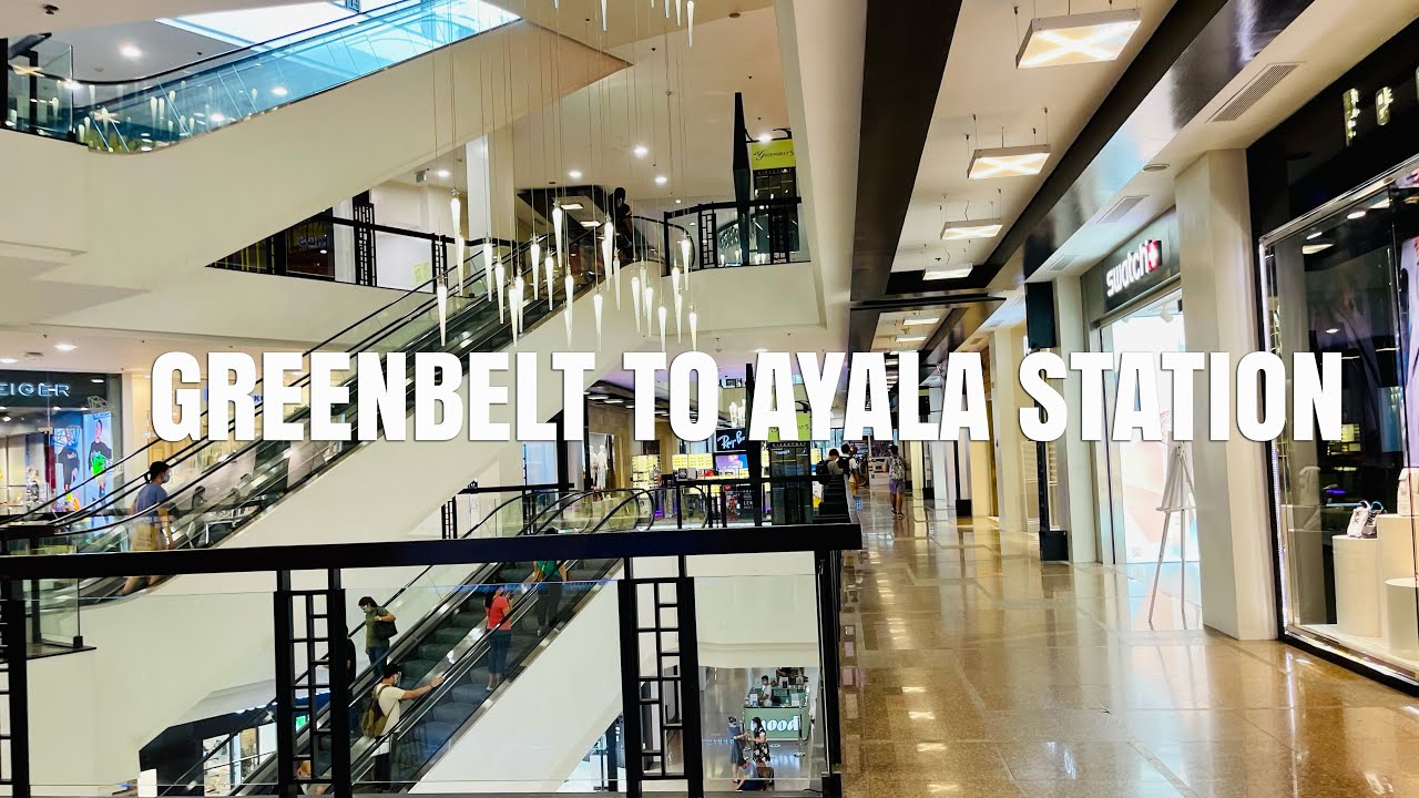 [4K] Walking through the malls from Greenbelt, Landmark, Glorietta, & SM Makati to Ayala MRT Station