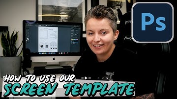 How to use your Screen Template | Adobe Photoshop | Custom screens for screen printing