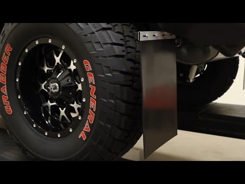 Aries Universal Mud Flap Installation on Jeep Wrangler - YouTube