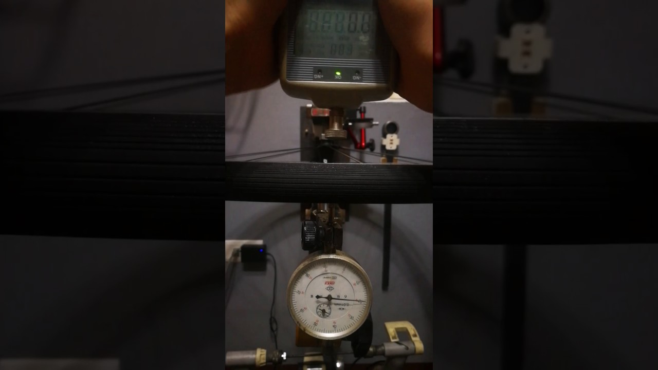 2017 DTSwiss PR 1400 前輪側向剛性測試 (45.4N/mm)