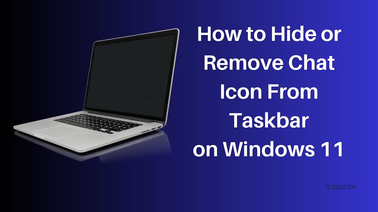 How to Hide or Remove Chat Icon From Taskbar on Windows 11