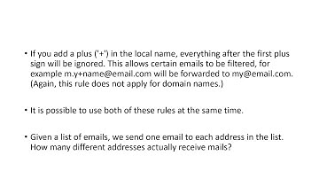 Unique Email Addresses | LeetCode