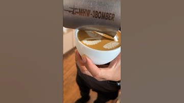 How to draw a butterfly    #youtube #latteart #coffee #shorts #video #fyp