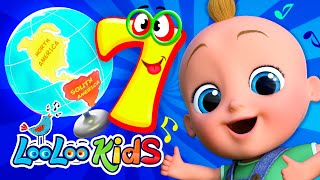 Seven Continents + One Big Family | more Kids Songs and Nursery Rhymes | LooLooKids