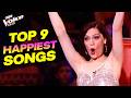 TOP 9 HAPPY Songs... Pure Joy on The Voice Kids Stage