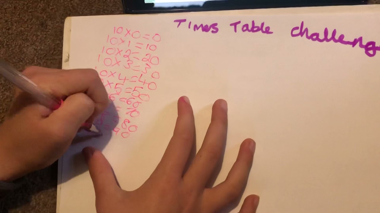 Times table challenge