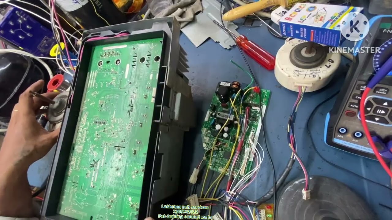 Og inverter ac pcb 2 times blinking  error repair and testing 