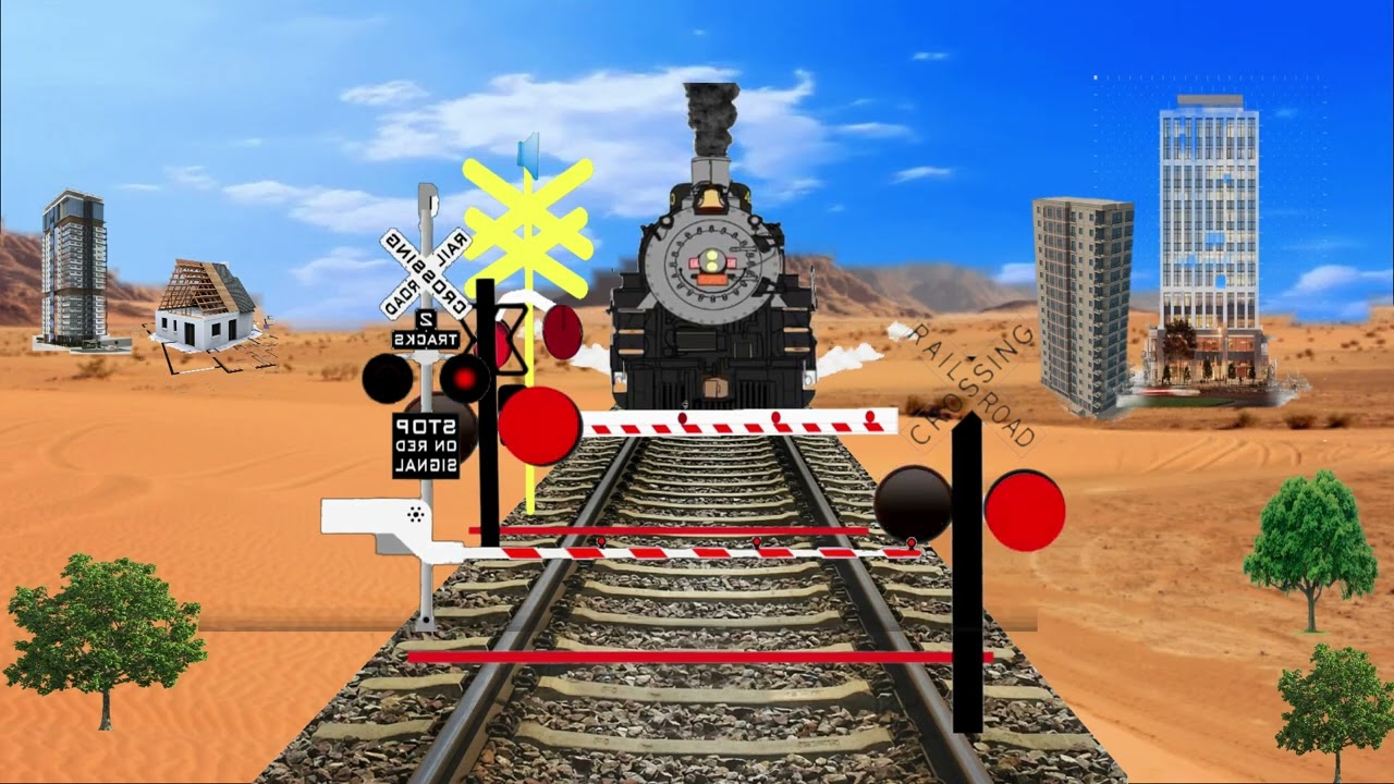 Stop Fast Train  ,Fumikiri ,Train Animation , Amazing Train Animation