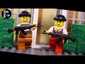 Lego City Crazy Bank Robbery Police Academy Mountain Forest Catch the Crooks Stop Motion Animation