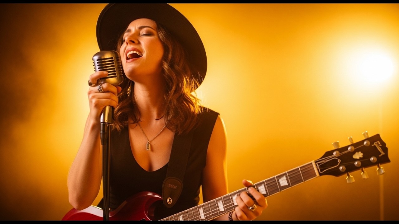 ZZ Top, Led Zeppelin, Janis Joplin, Amy Winehouse Blues Rock Guitar Riffs with Power Female Vocals