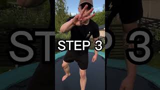 How to Bio 540° on Trampoline tutorial #trampoline #skiing #snowboarding #sports #tutorial