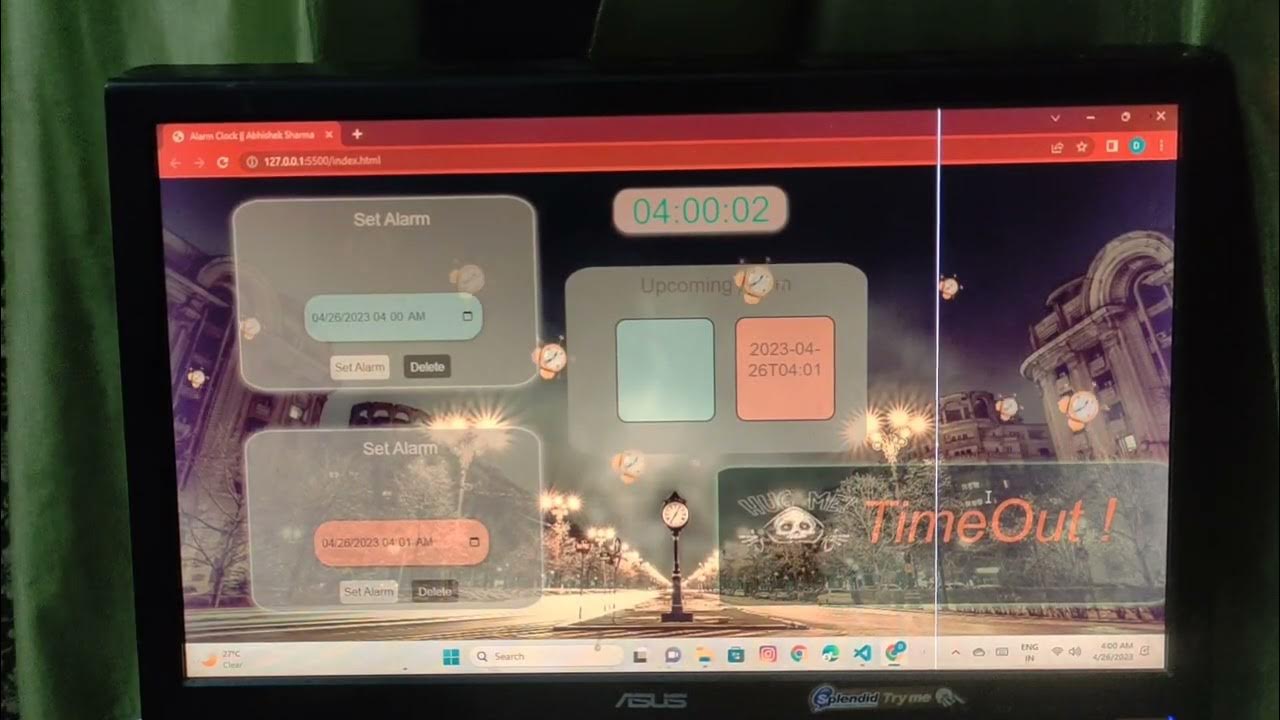 Alarm Clock Coding Ninjas Skill Test Abhishek Sharma YouTube