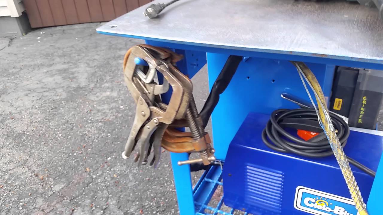 Plate Steel Work Bench FINISHED and walk around