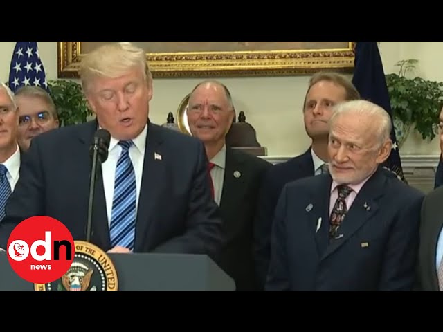 Buzz Aldrin reacting to Trump makes internet go wild class=