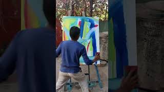 colors love non realistic abstract romantic action impressionist Indian painters painting westernart