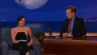 Aubrey Plaza's Very Filthy Housewarming Present  of a David Choe Painting given to Conan O' Brien