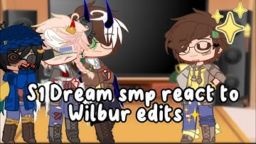 [✨] Dream smp(Dsmp) members react to Wilbur Edits😳[✨] Dry reactions 😭