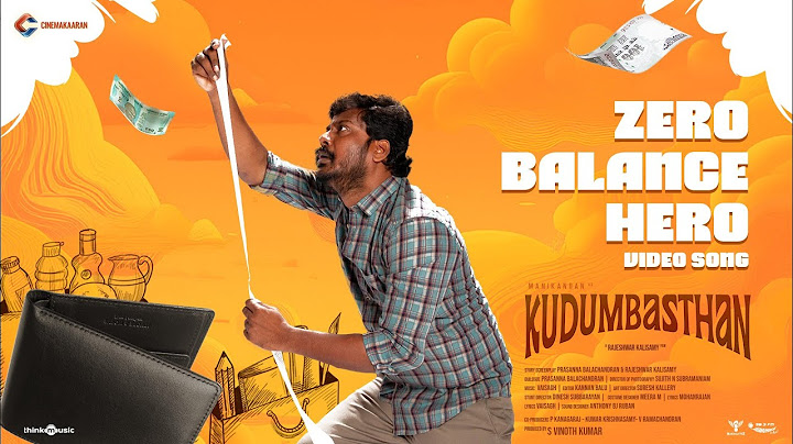 Zero Balance Hero - Video Song | Kudumbasthan |Manikandan |Vaisagh |Sean Roldan |Rajeshwar Kalisamy