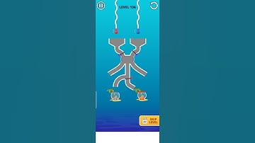 save the fish Level 136 - mobile game/fishdom #shorts
