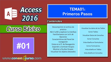 Ms Access 2016/Curso Básico - Tema01: Primeros pasos
