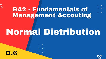 BA2 | Normal Distribution | CIMA | cimaselfstudy.com | Free CIMA Study Materials