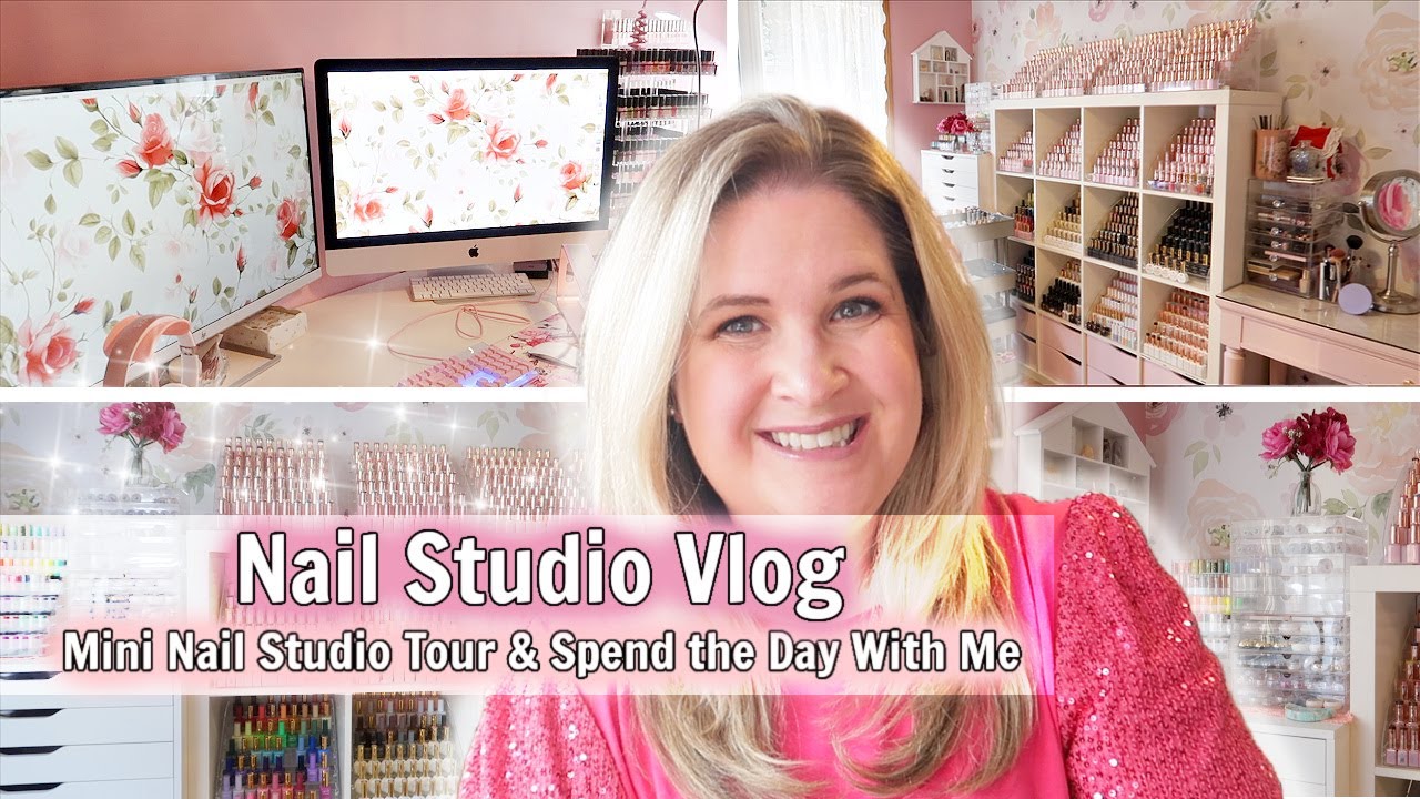 MINI NAIL STUDIO TOUR & SPEND THE DAY WITH ME Nail Studio Vlog YouTube