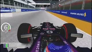 Formula RSS 2013 V8 at Marina Bay | Sebastian Vettel Pole Lap | 2013 Singapore GP | F1 V8 Engine