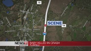 Three month old pronounced dead after crash Saturday afternoon
