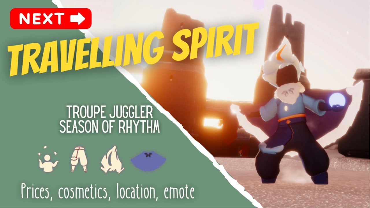 Troupe Juggler - Warm Cape, Puffy Pants, Ice Cream Hair | Traveling Spirits | Sky: CotL | nastymold