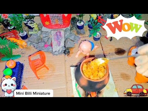 Mini Cooking Challenges Tiny Taste but Delight : Miniature Rice Cooking Challenge! /Miniature ...