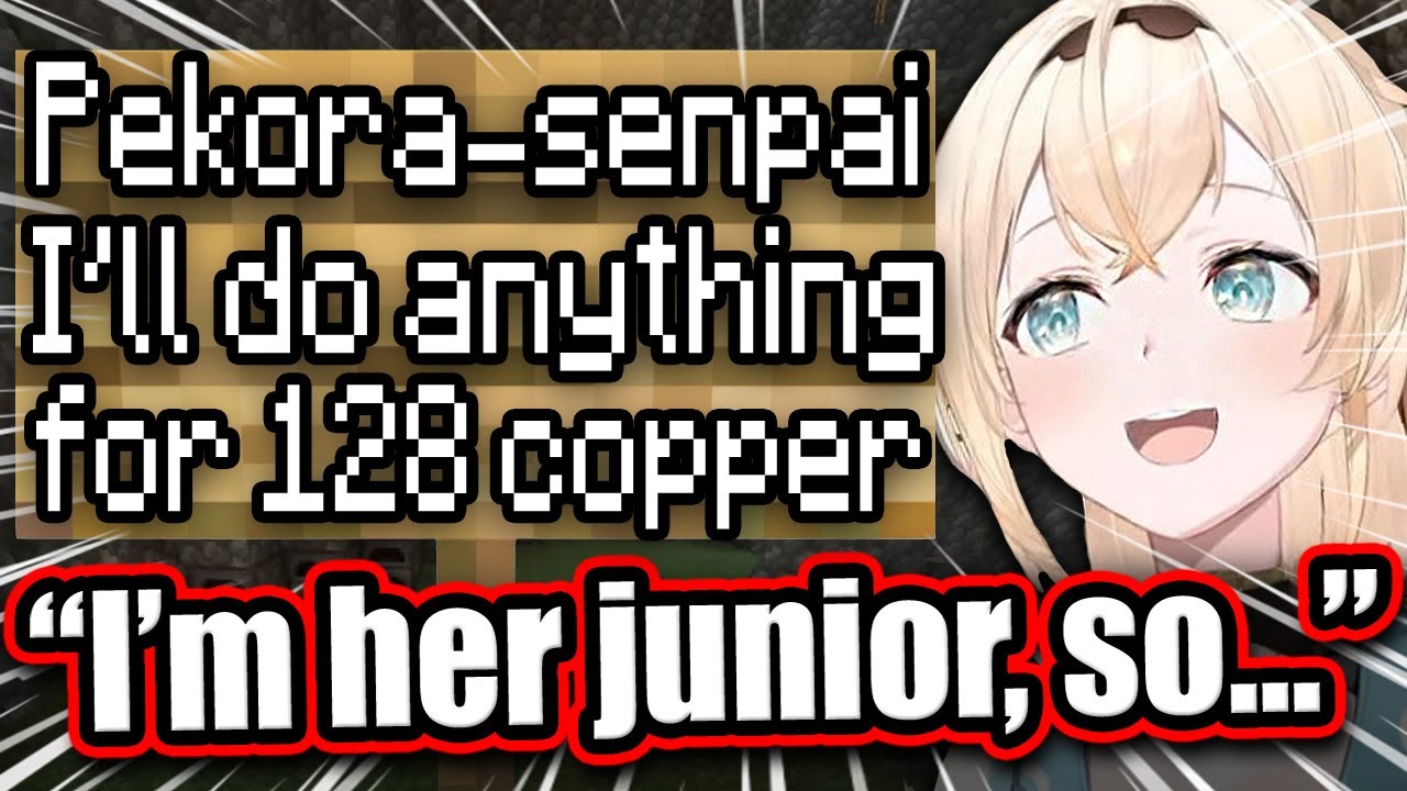 Iroha Offers To Do Anything For Pekora - New Holoserver Minecraft 【ENG Sub Hololive】