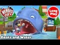 Heroes of the City - Boats and Water - Preschool Animation - Long Play - Bundle | Car Cartoons