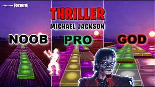 Michael Jackson - Thriller - Noob vs Pro vs God (Fortnite Music Blocks) @dehalfwit7813