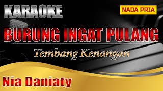 BURUNG INGAT PULANG | karaoke | Nia Daniaty | karaoke nada Pria