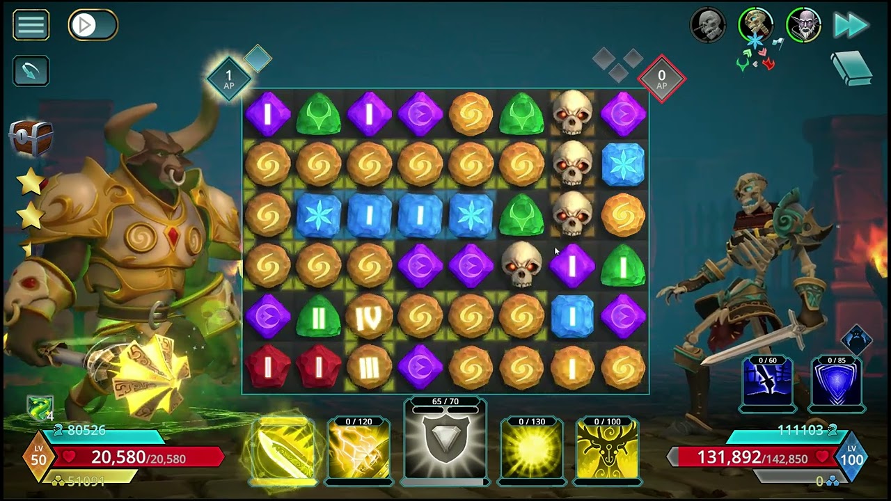 Puzzle Quest 3 1.4 Dungeon LV100 with Light Paladin