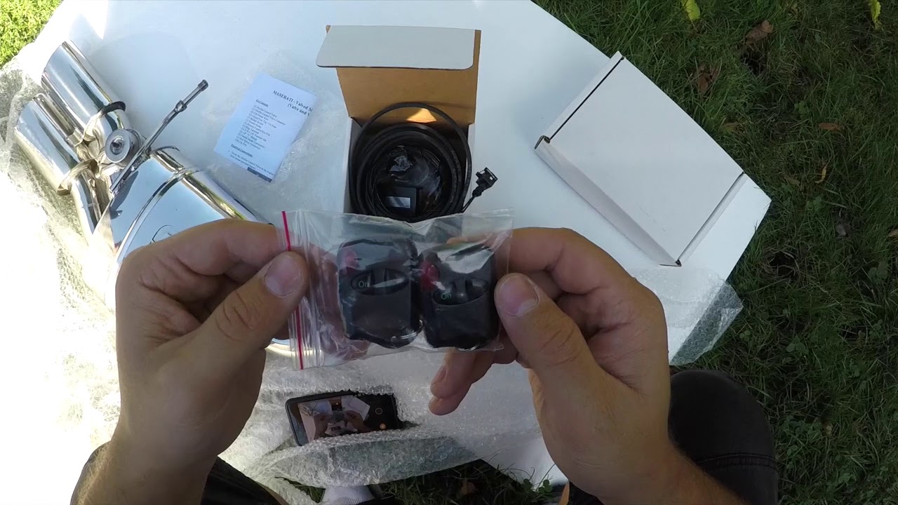 louder than life Maserati Quattroporte - Unboxing of Larini Valved Sports Mufflers/ Remote kit & DBW (for Automatica)