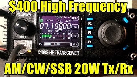 Xiegu X108G HF transceiver overview