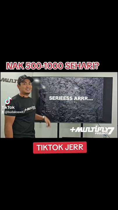 TIKTOK BUAT DAN GANDA DUIT RM500 - RM1000 DALAM MULTIPLY PROJECT.. WASAP 012.392.5369
