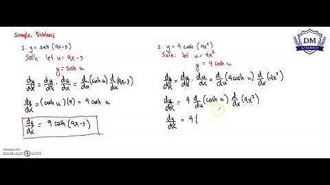 Differentiation of Hyperbolic Functions