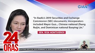 Hontiveros  Guo at ilang may kaso umano abroad, incorporator ng POGO ayon sa Sec 2019... | 24 Oras