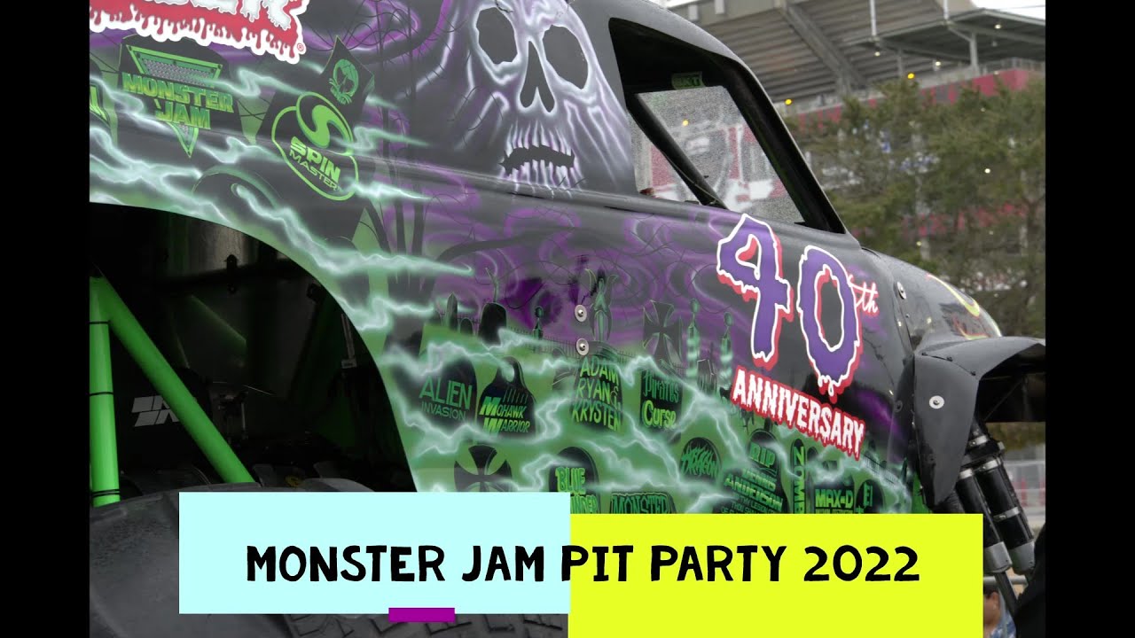MONSTER JAM TAMPA PIT PARTY 2022!!! YouTube