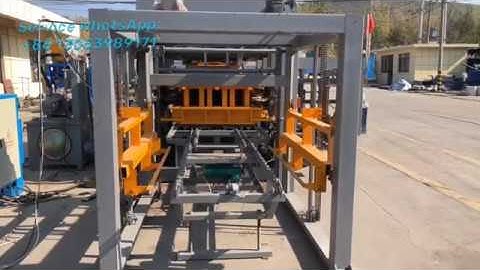 America customer test new color 10- 15 hydraulic curb stone block brick machine 1