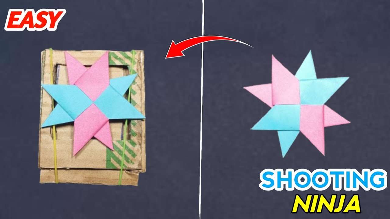 How To Make Shooting Ninja Toy , Transforming ninja star - YouTube