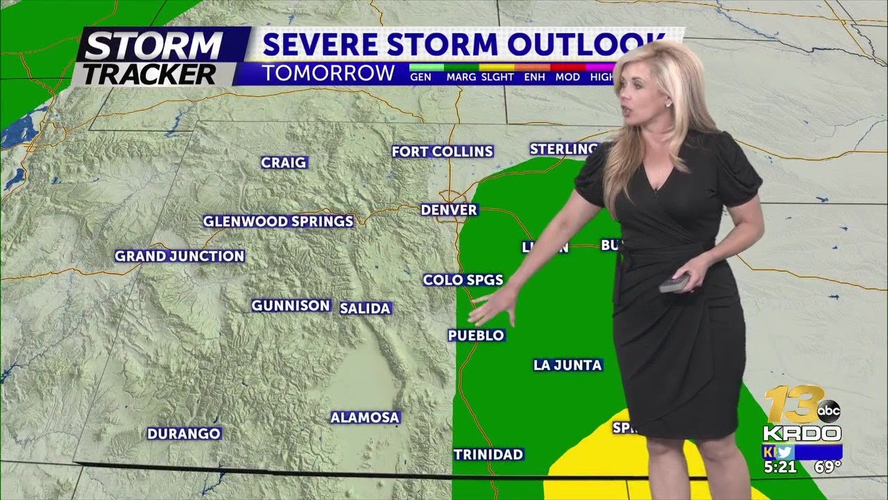 Scattered Storms on Wednesday - YouTube
